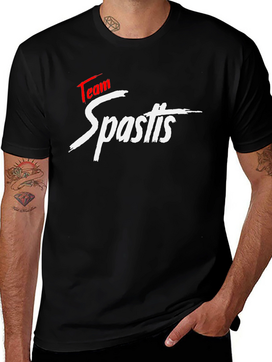 Team Spastis Black T-Shirt - Bold Graphic Tee