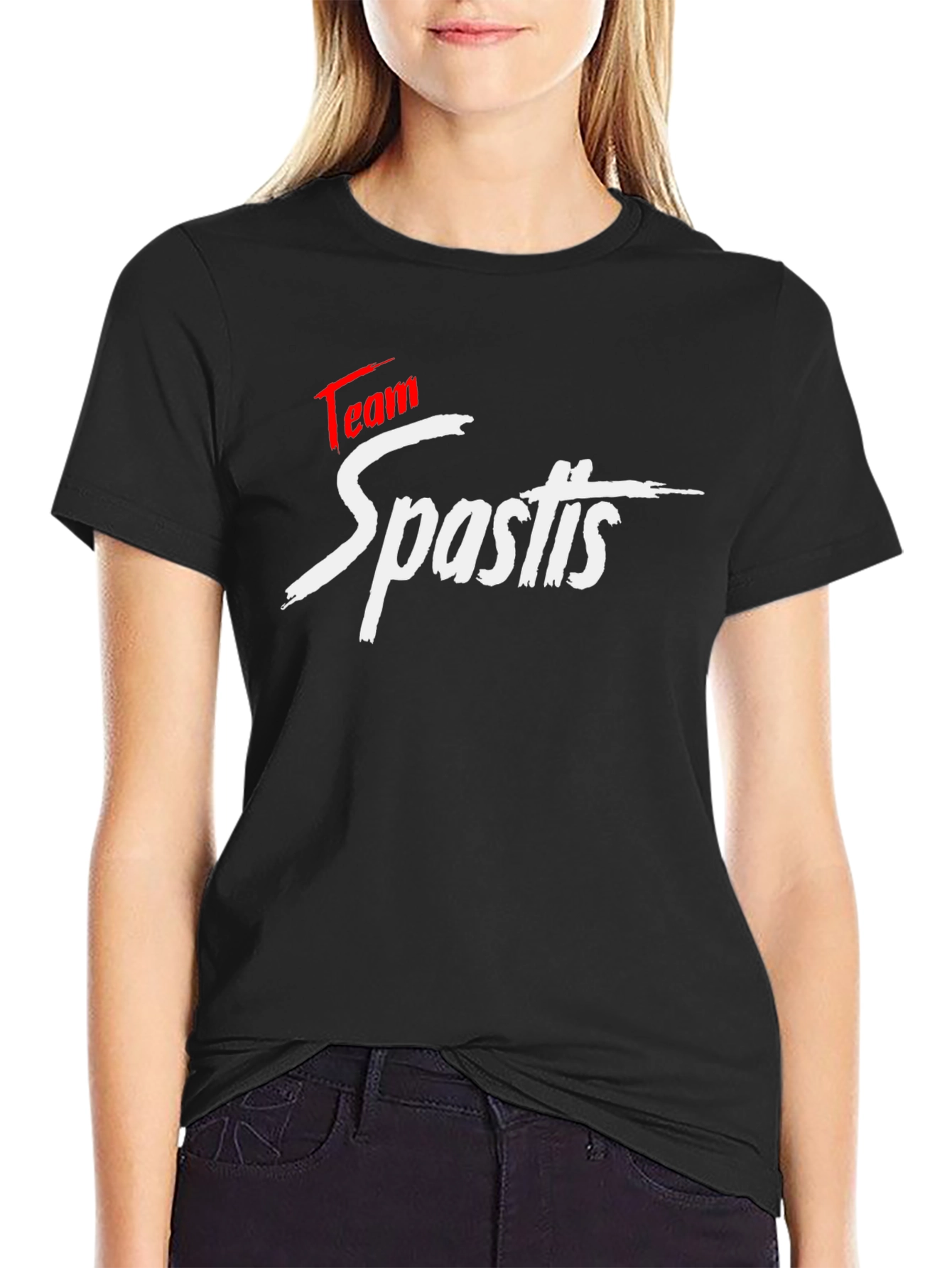 Team Spastis Black T-Shirt - Bold Graphic Tee