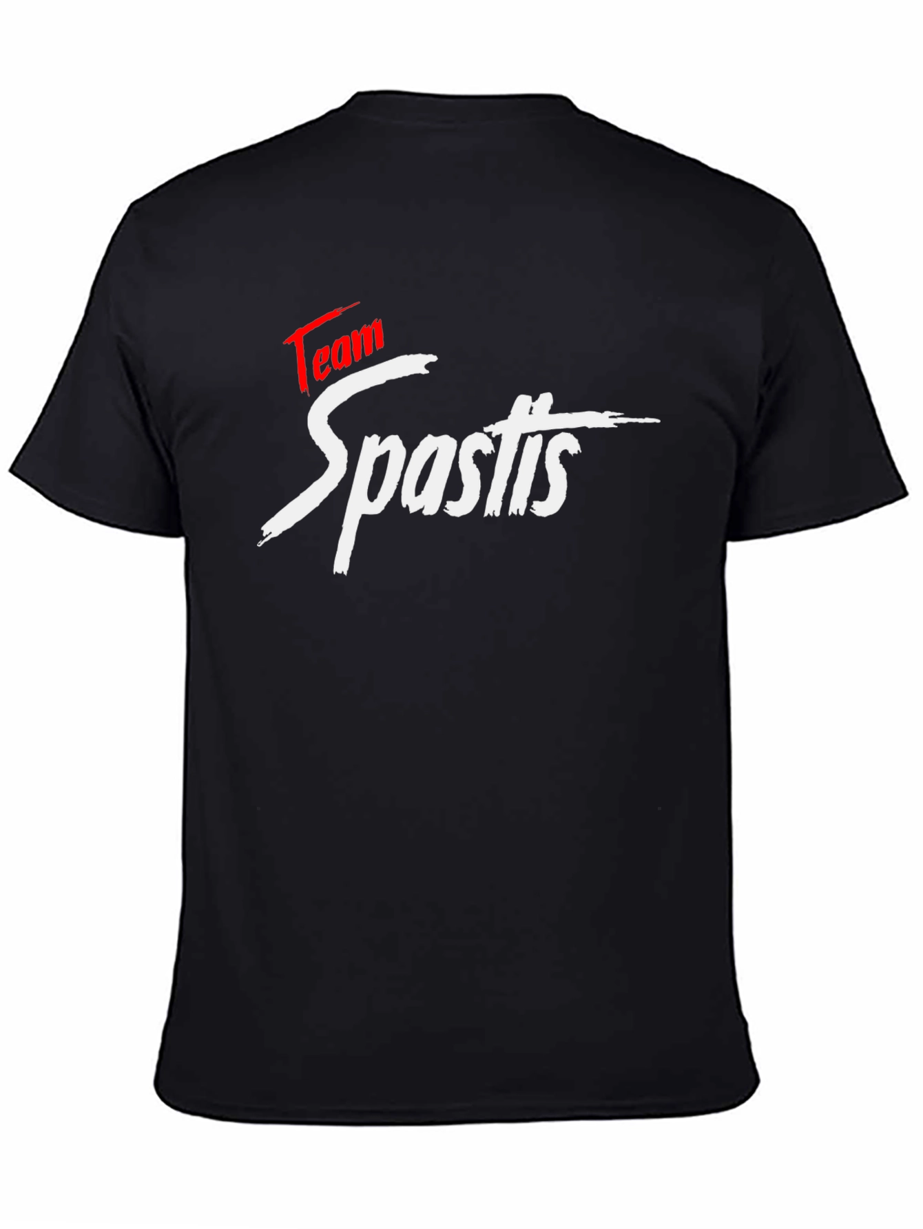 Team Spastis Black T-Shirt - Bold Graphic Tee