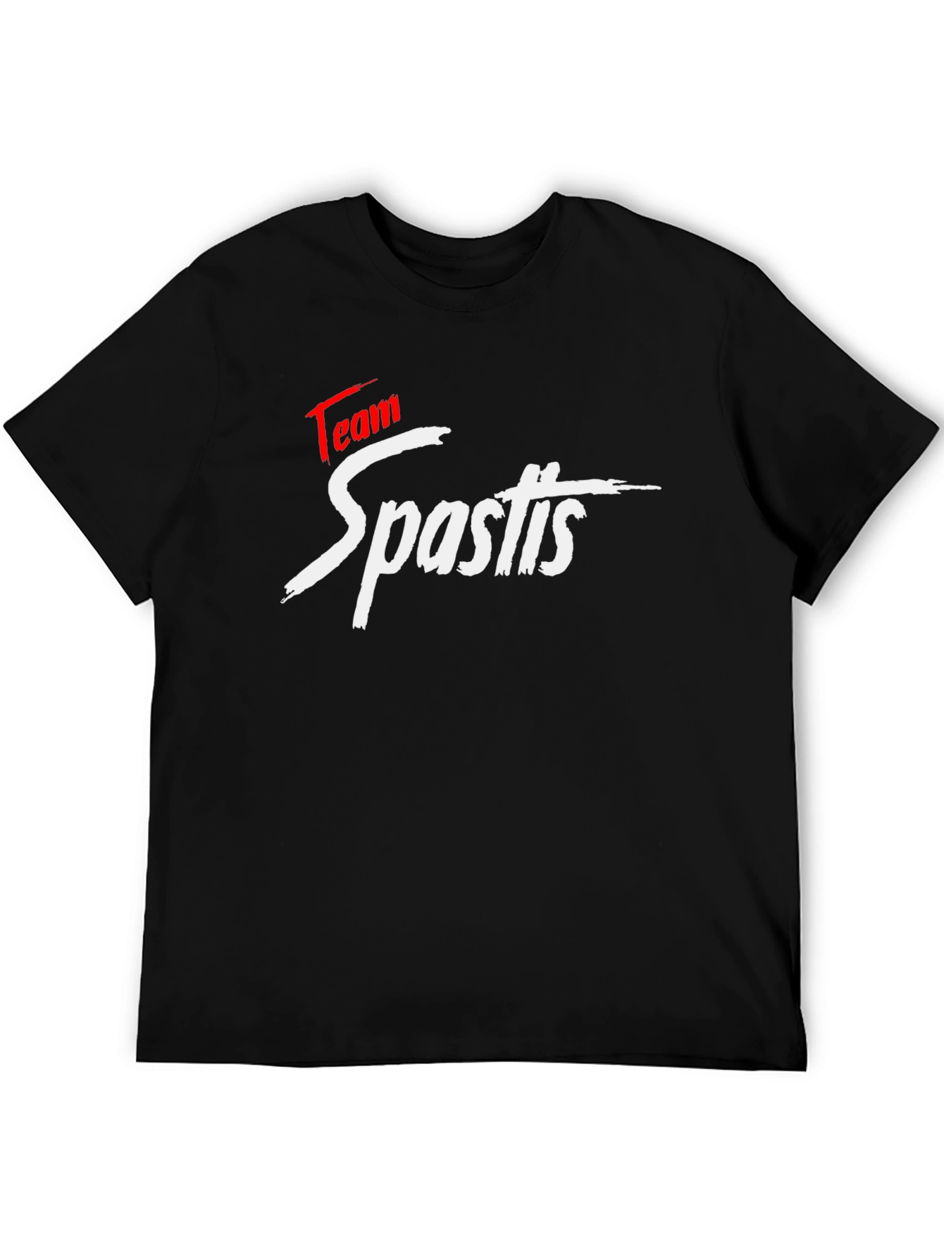 Team Spastis Black T-Shirt - Bold Graphic Tee