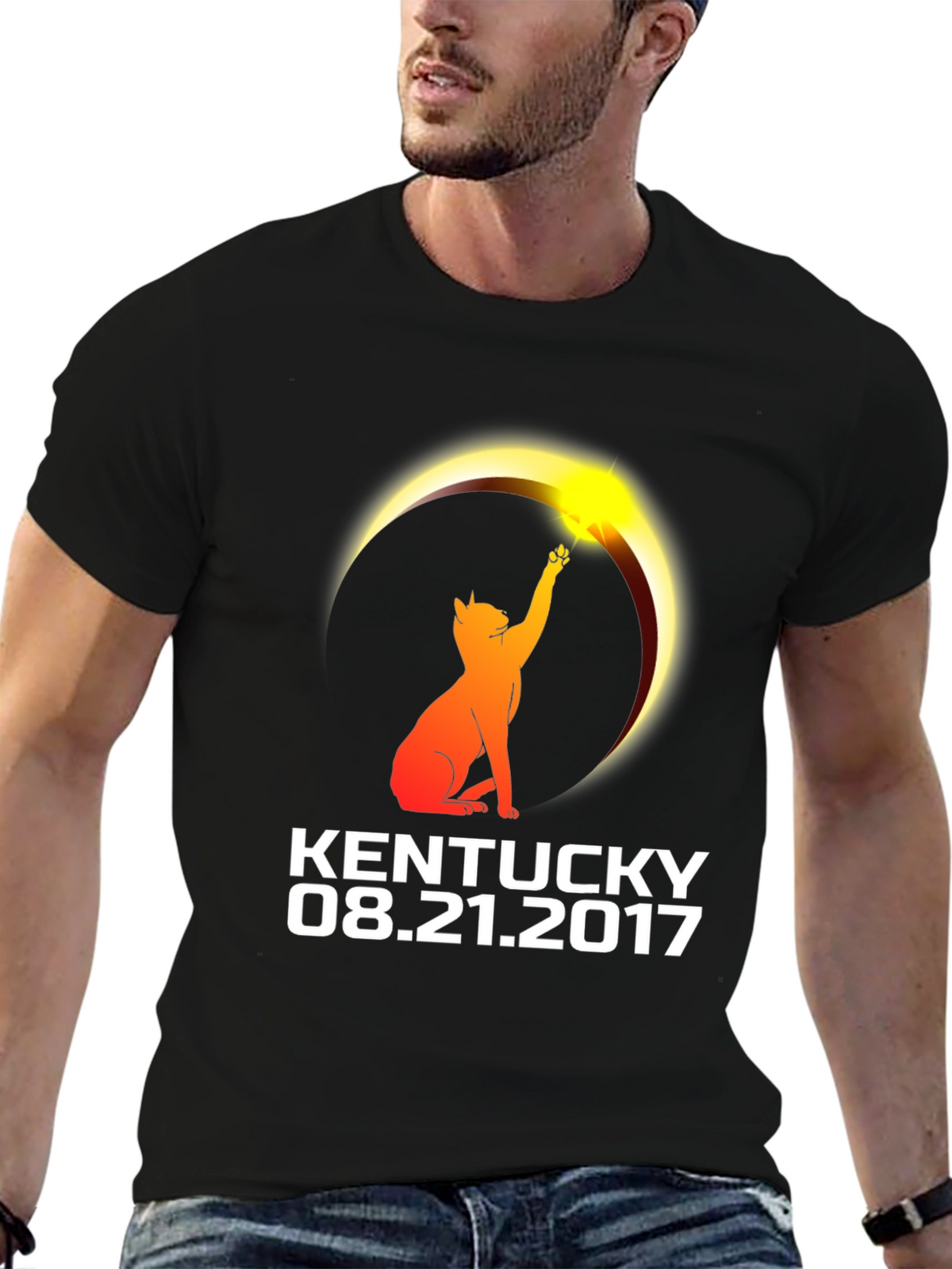 Kentucky Eclipse Cat T-Shirt - August 21 2017