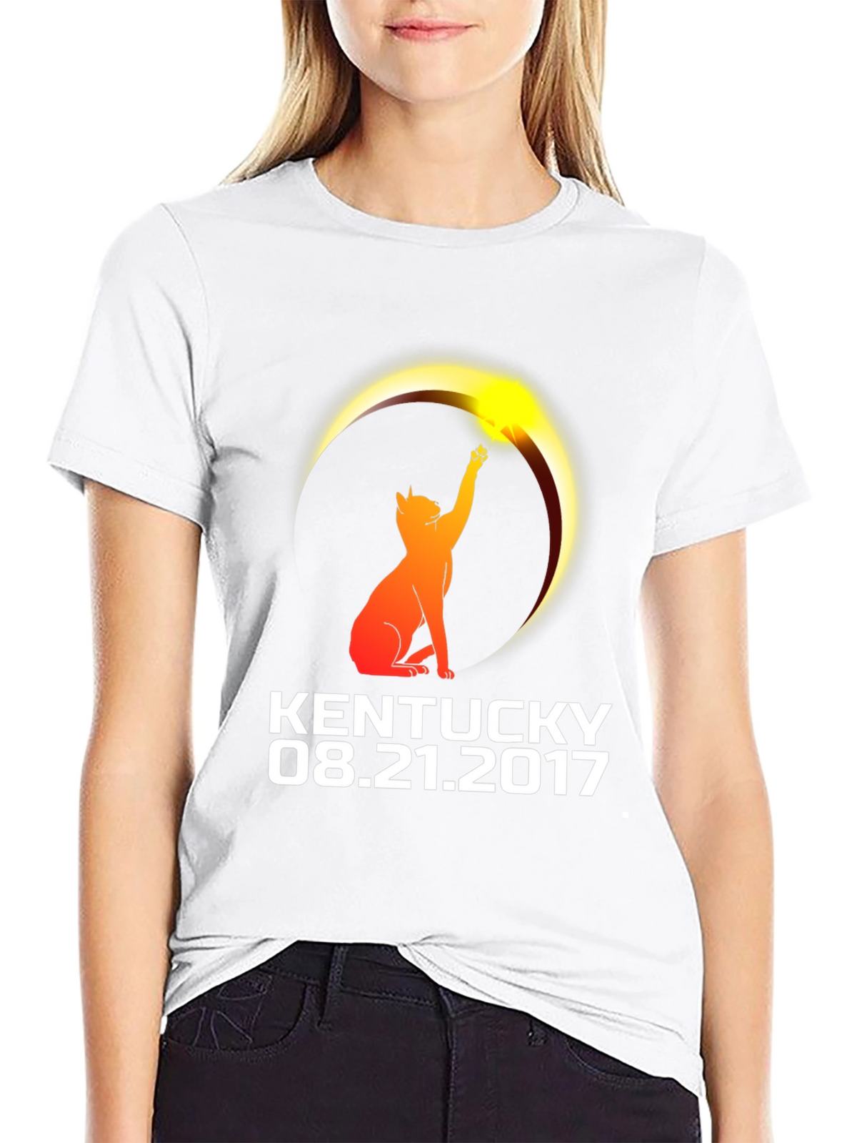 Kentucky Eclipse Cat T-Shirt - August 21 2017