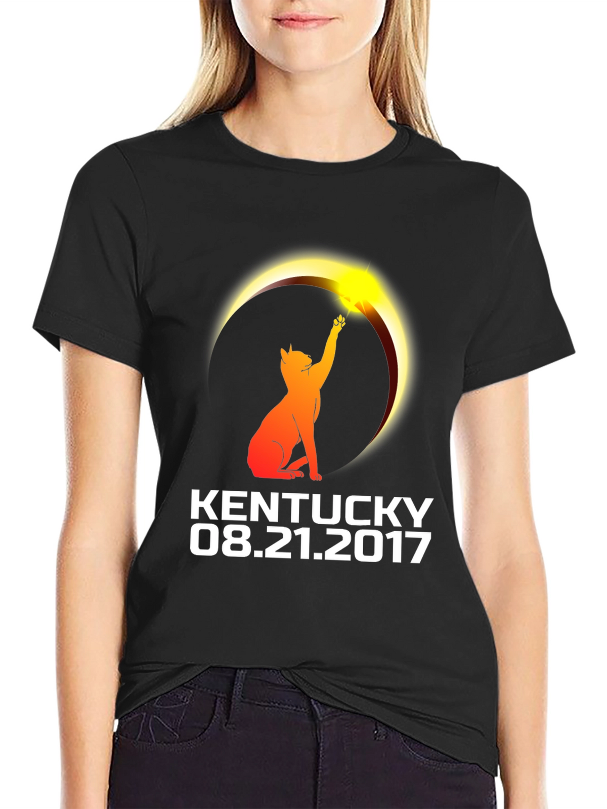 Kentucky Eclipse Cat T-Shirt - August 21 2017