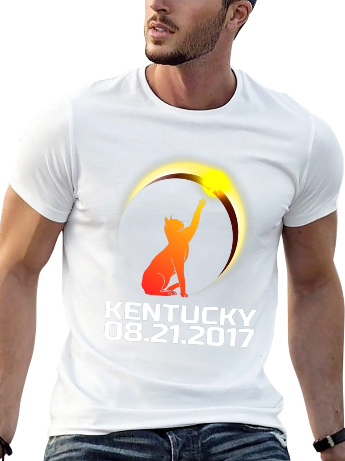 Kentucky Eclipse Cat T-Shirt - August 21 2017