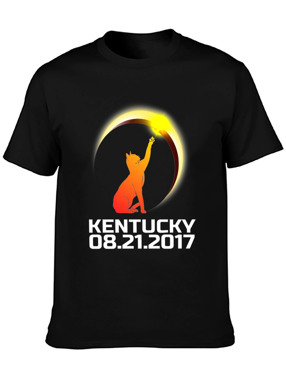 Kentucky Eclipse Cat T-Shirt - August 21 2017
