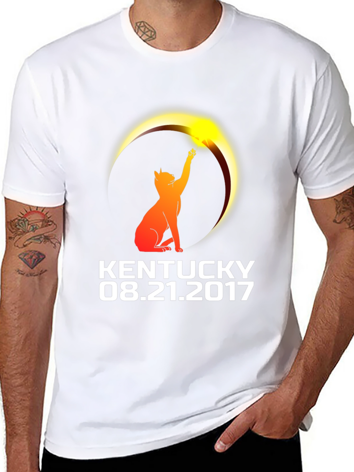Kentucky Eclipse Cat T-Shirt - August 21 2017