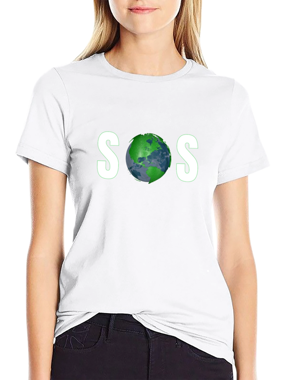 SOS Earth Graphic Tee - Save Our Planet T-Shirt