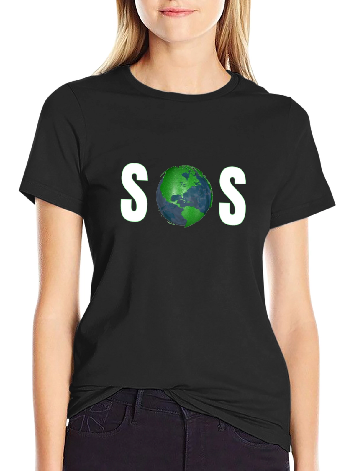 SOS Earth Graphic Tee - Save Our Planet T-Shirt