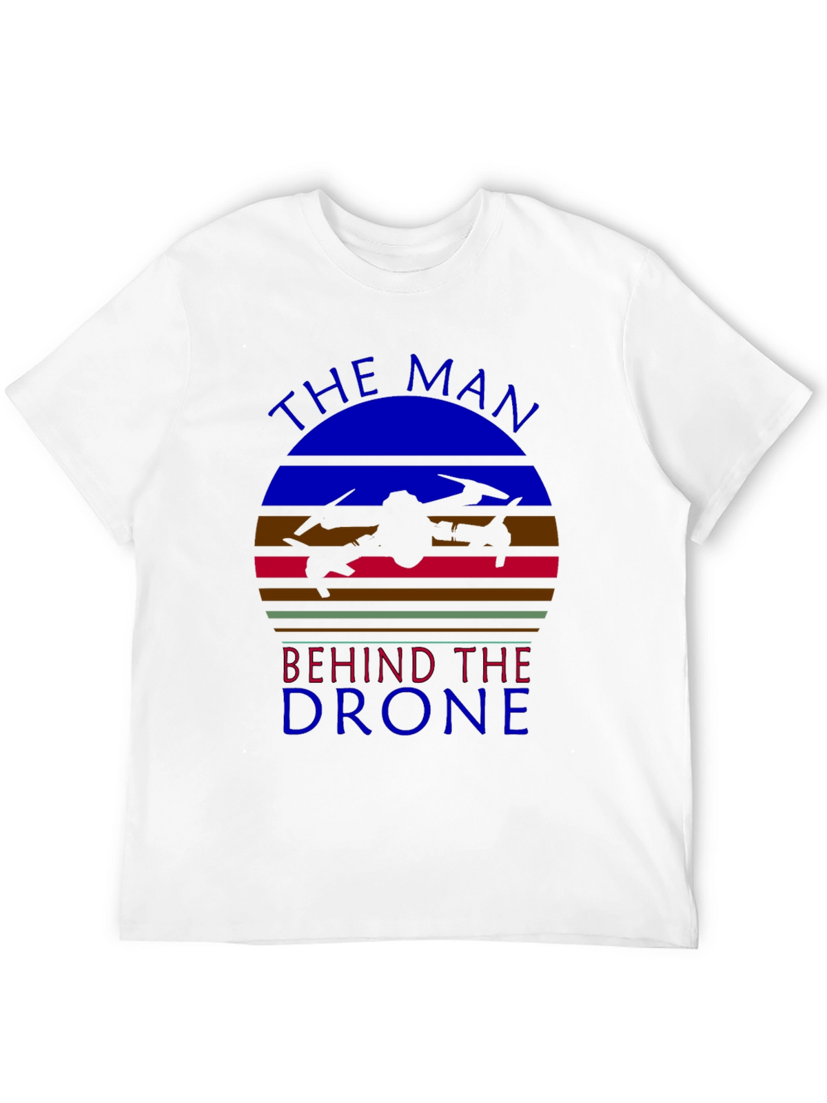 The Man Behind the Drone Graphic T-Shirt