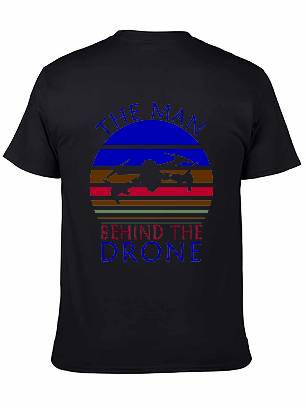 The Man Behind the Drone Graphic T-Shirt