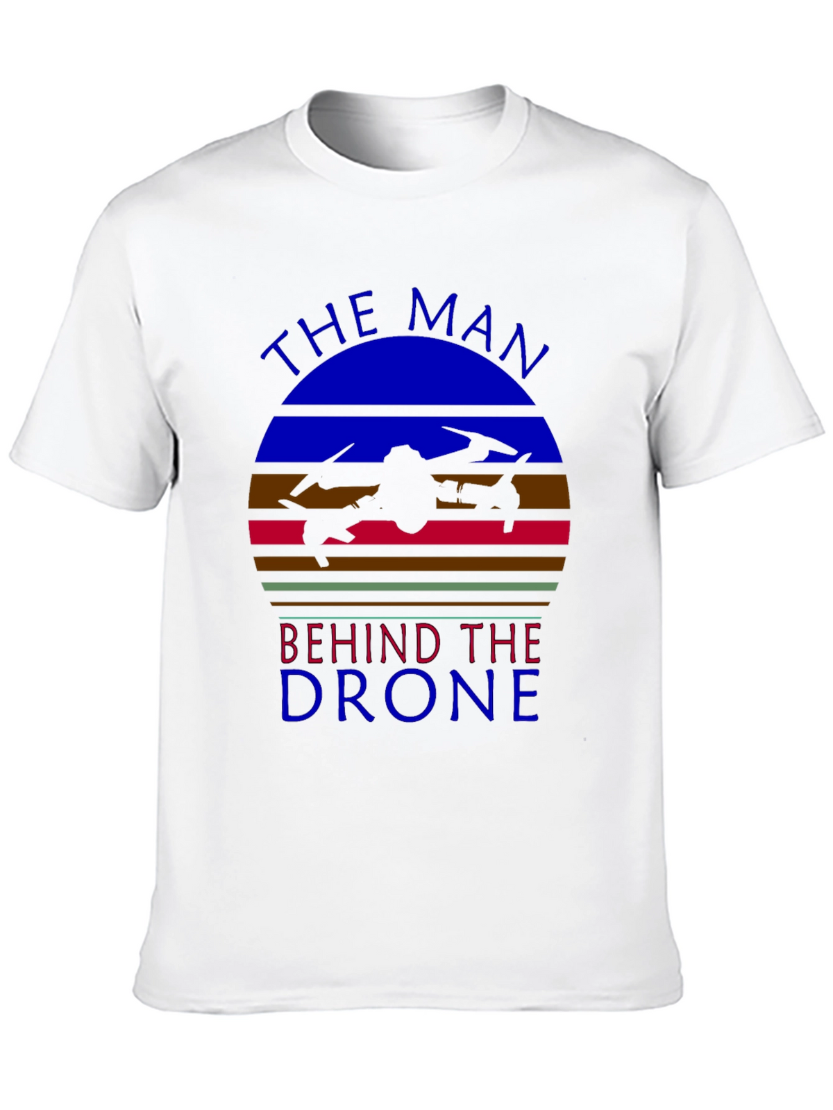 The Man Behind the Drone Graphic T-Shirt