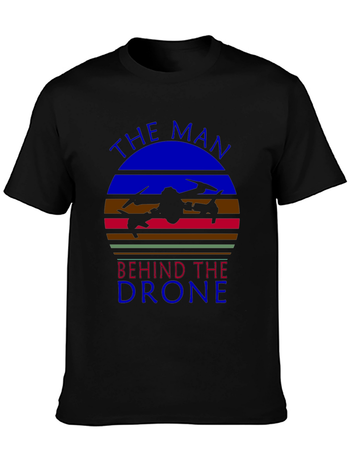 The Man Behind the Drone Graphic T-Shirt