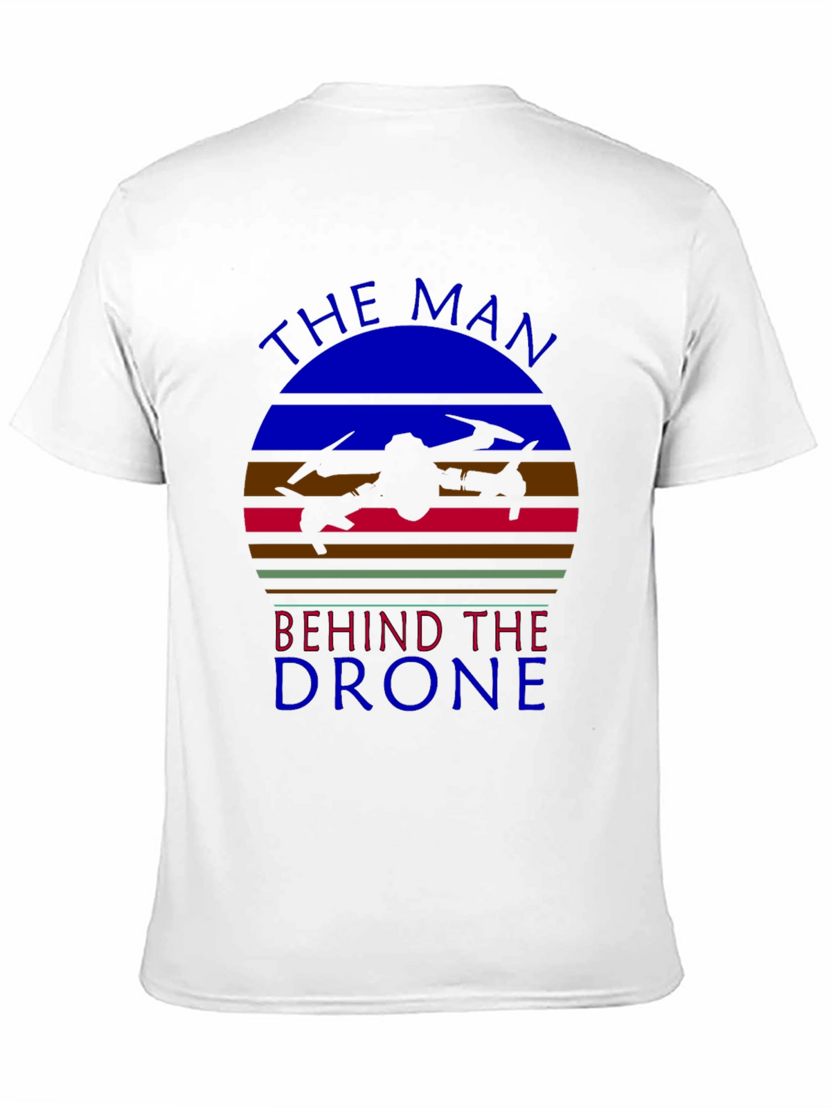The Man Behind the Drone Graphic T-Shirt