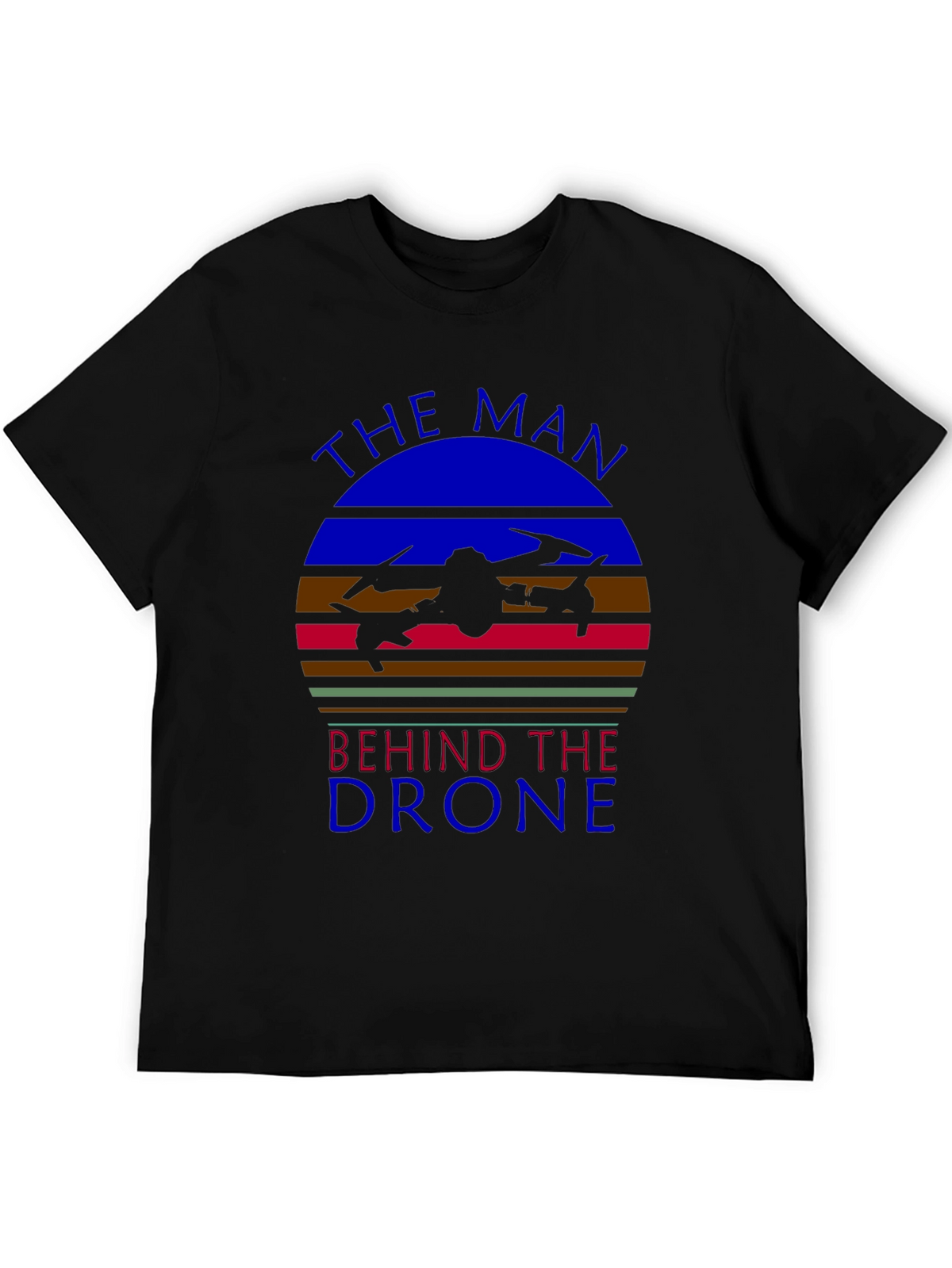 The Man Behind the Drone Graphic T-Shirt