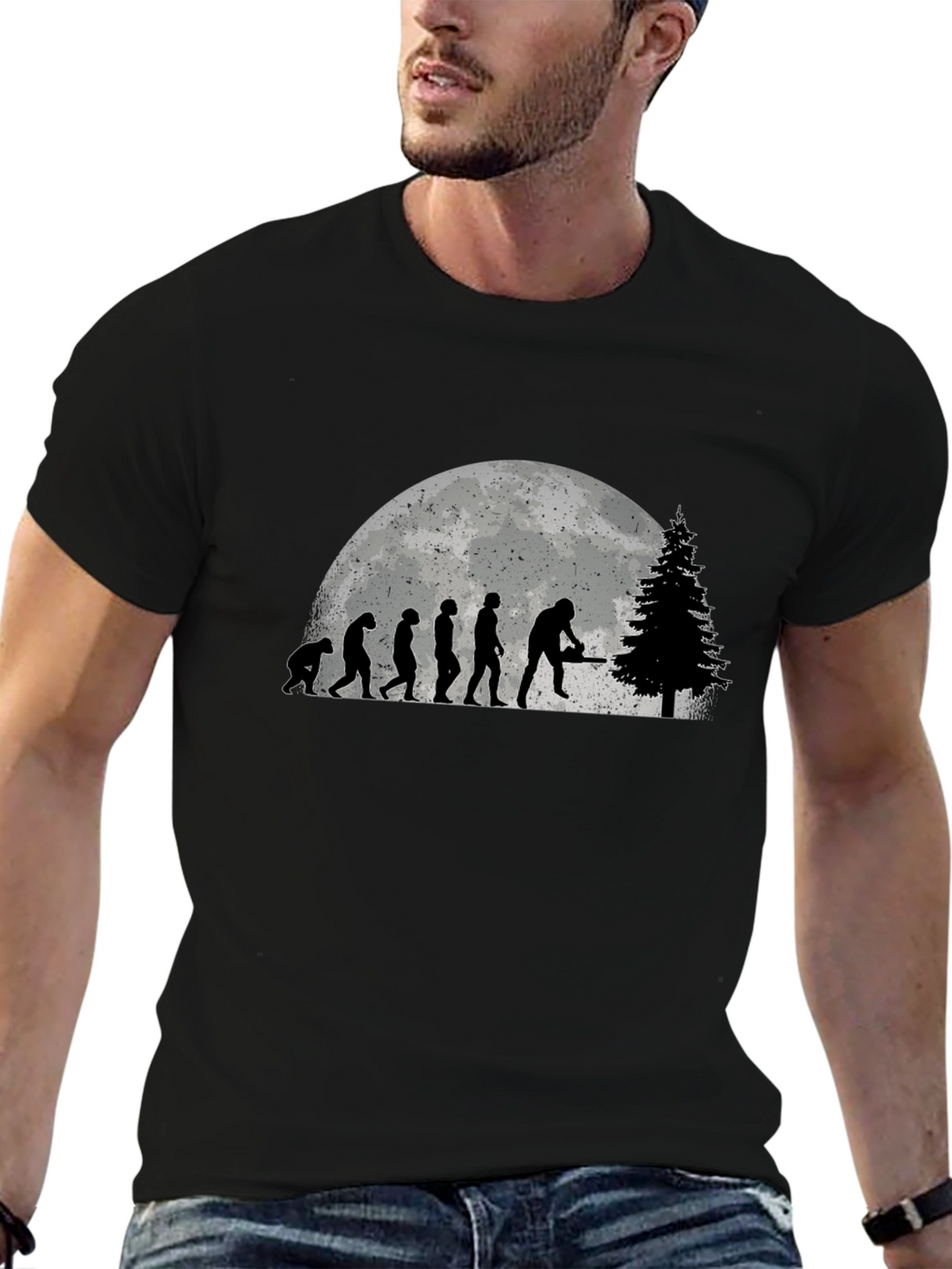 Evolution Chainsaw Tree Felling T-Shirt