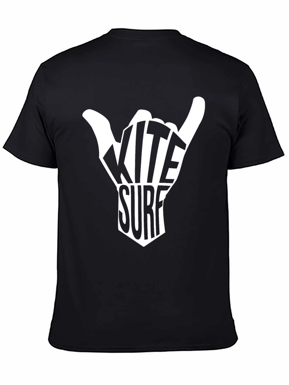 Kite Surf Graphic T-Shirt - Black
