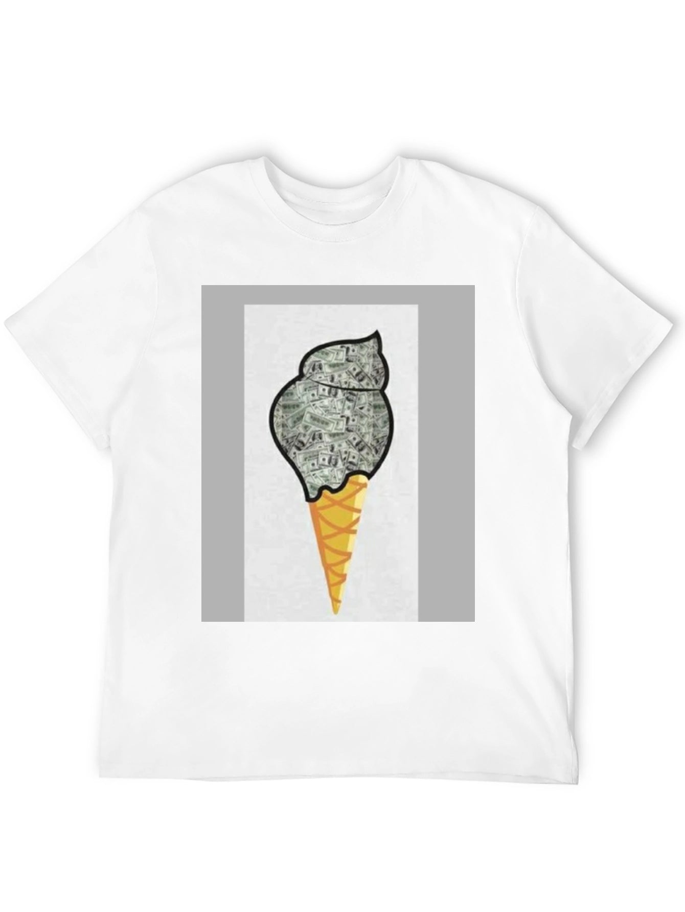 Money Ice Cream Graphic Tee - Black