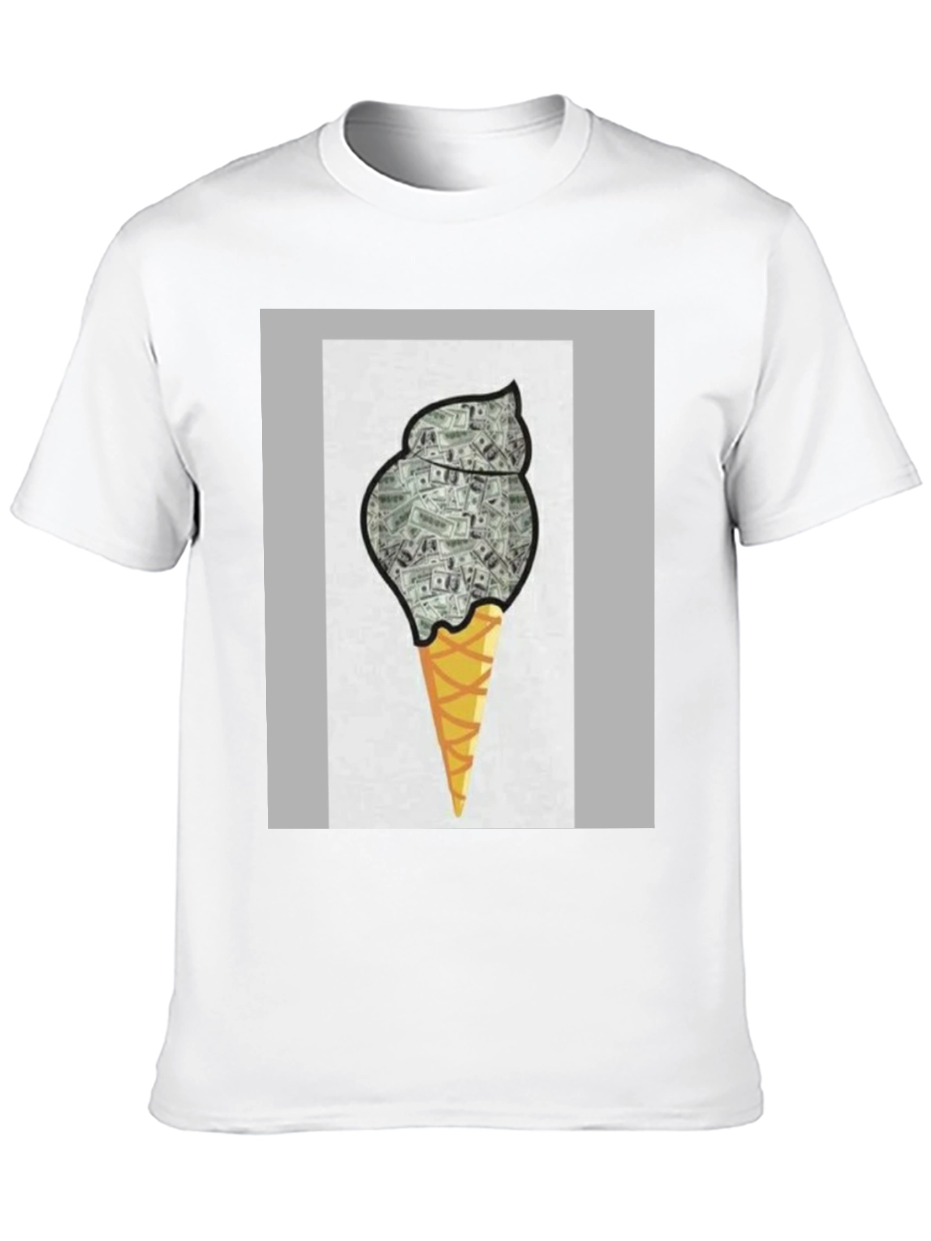 Money Ice Cream Graphic Tee - Black