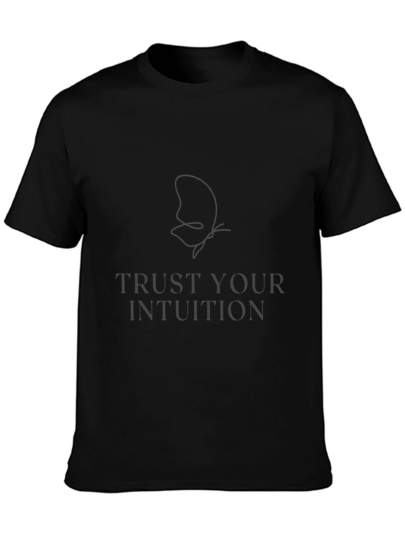 Intuition Butterfly Graphic T-Shirt - Black