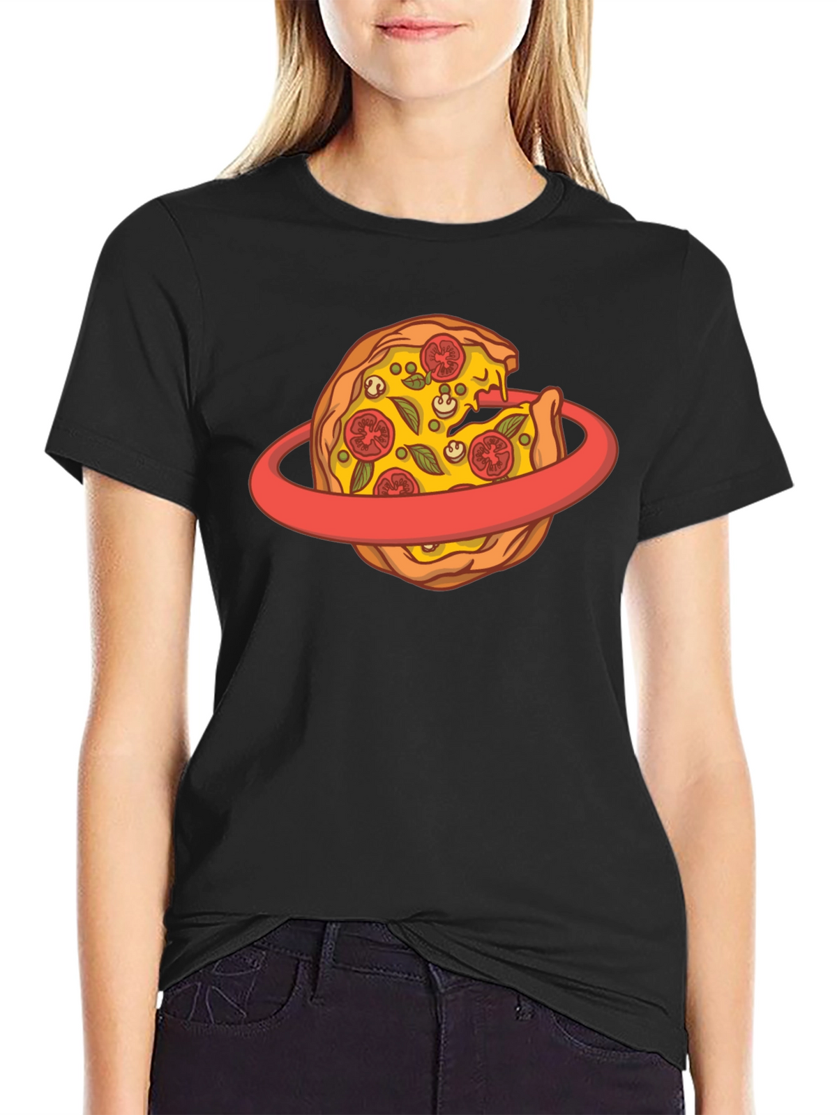 Pizza Planet T-Shirt - Black Cotton Graphic Tee