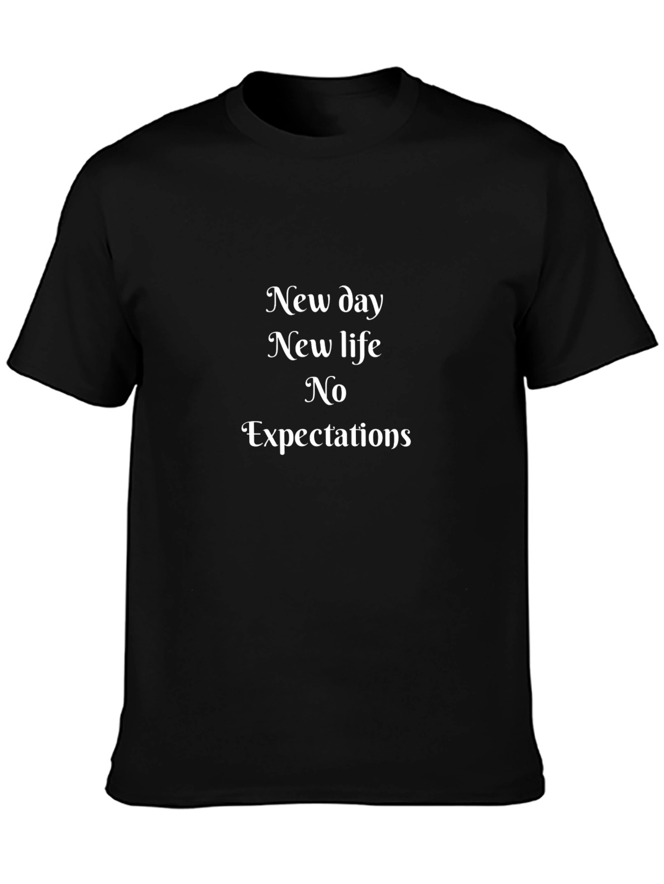 New Day New Life T-Shirt - Black