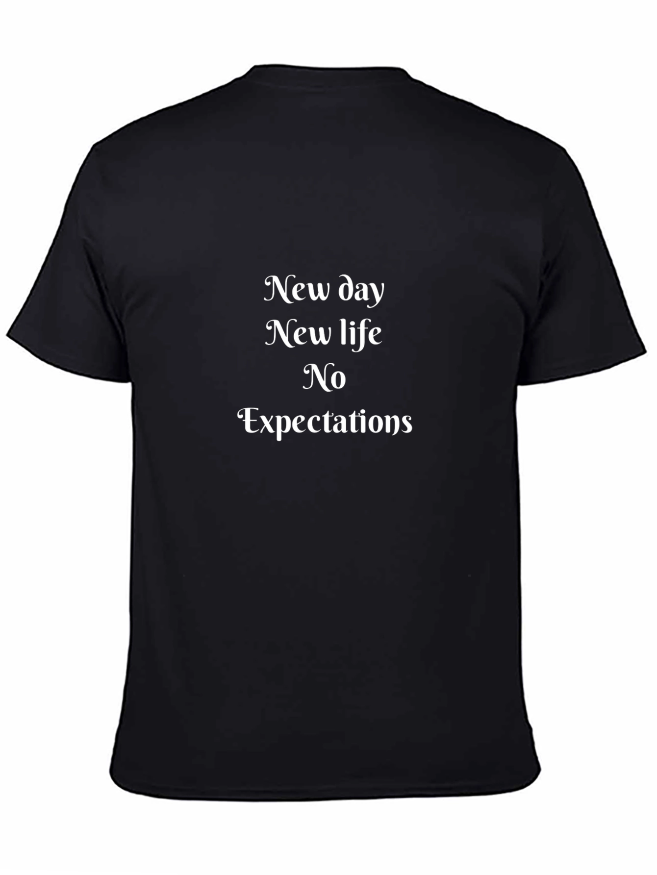 New Day New Life T-Shirt - Black