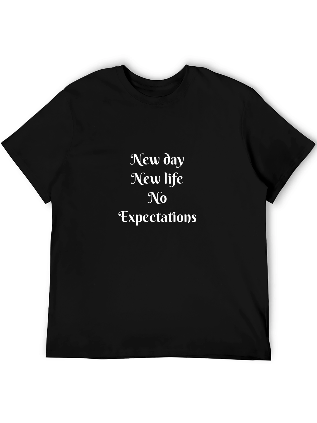 New Day New Life T-Shirt - Black