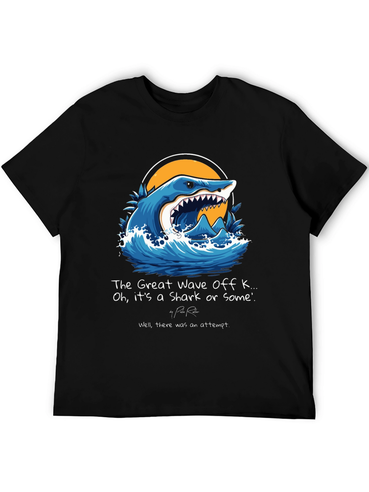 The Great Wave Shark Graphic Tee