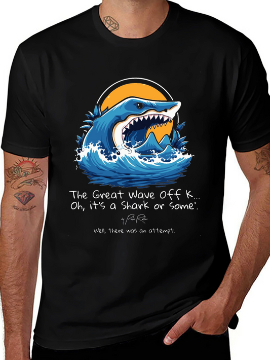 The Great Wave Shark Graphic Tee