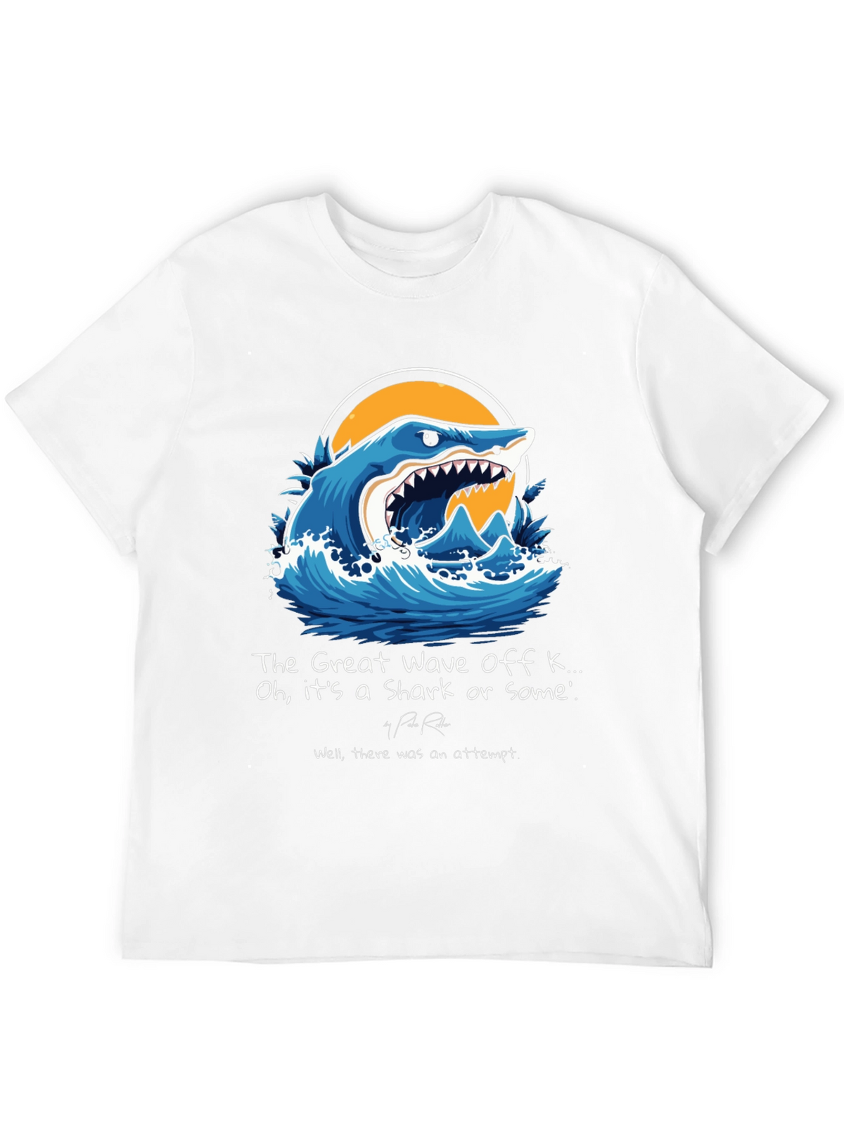 The Great Wave Shark Graphic Tee