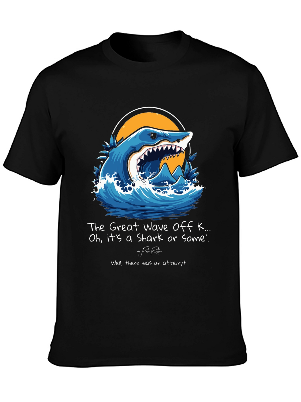 The Great Wave Shark Graphic Tee