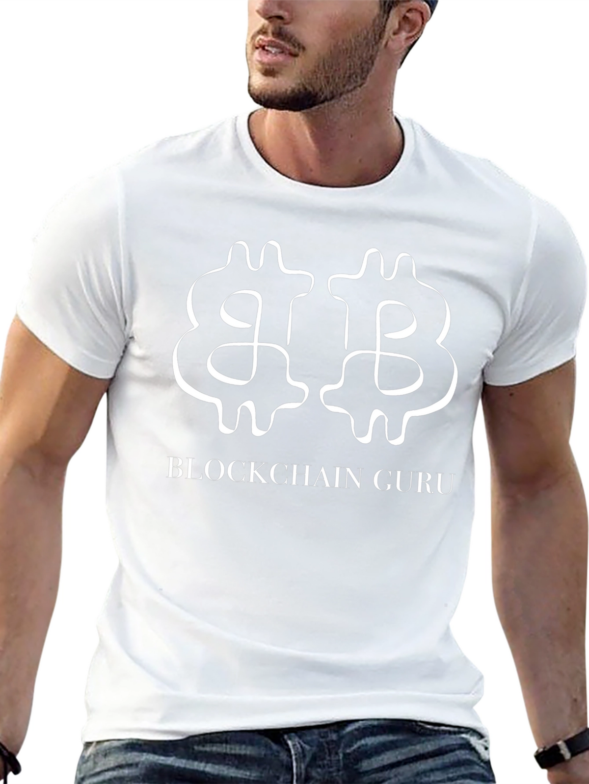 Blockchain Guru Graphic Tee - Crypto Inspired Fashion