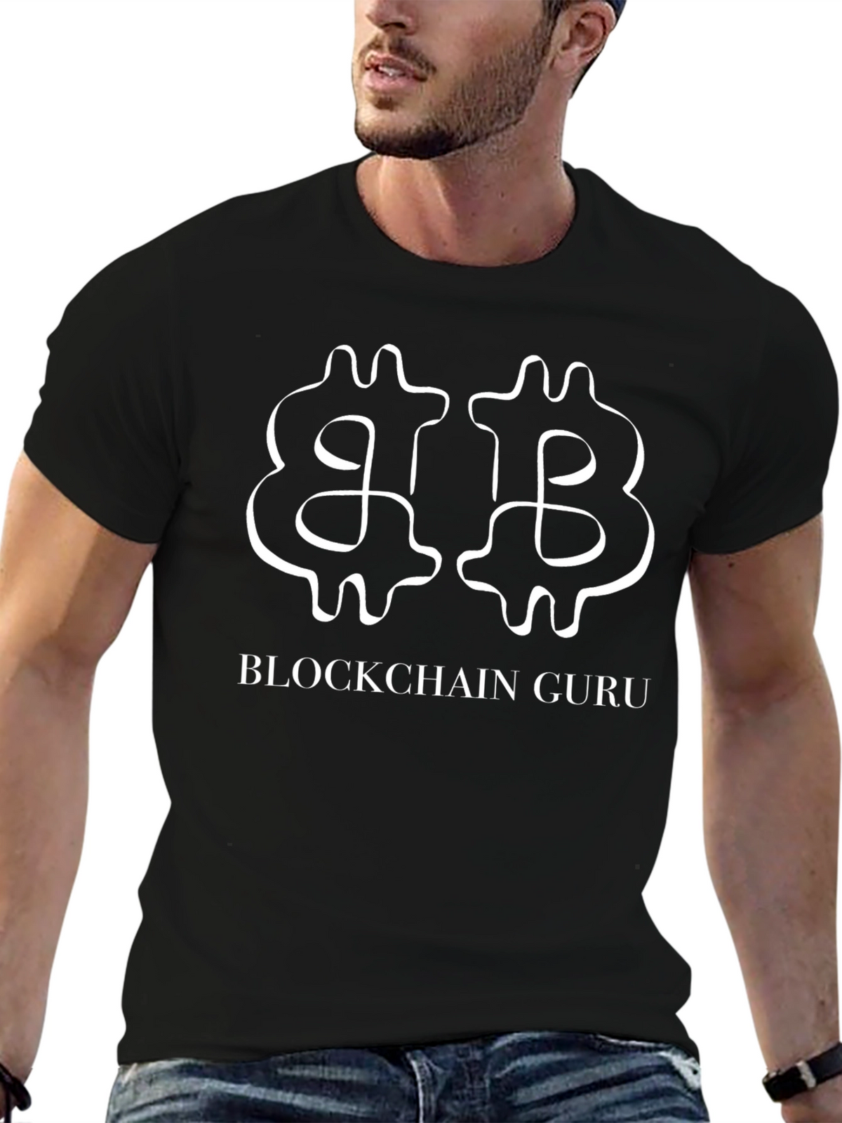 Blockchain Guru Graphic Tee - Crypto Inspired Fashion