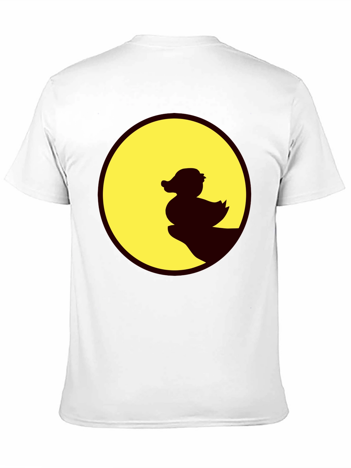 Duck Silhouette Graphic Tee - Crew Neck Black T-Shirt