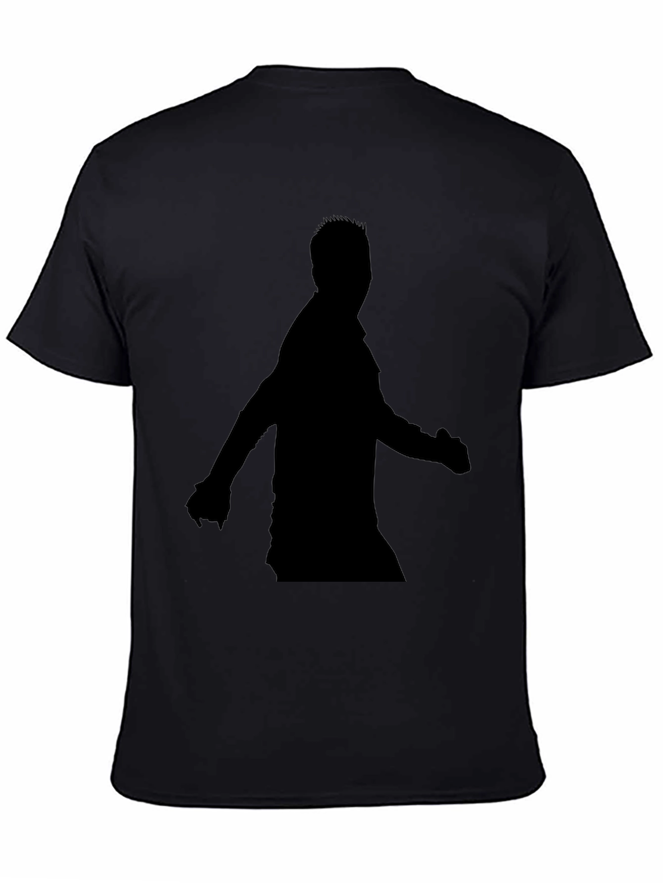 Mens Black Silhouette Graphic Tee