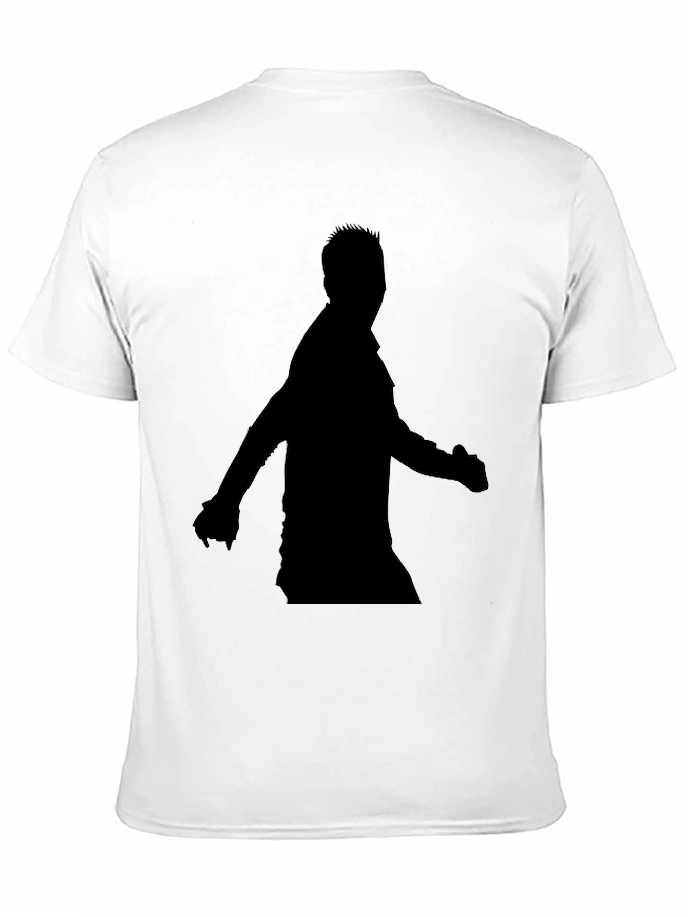Mens Black Silhouette Graphic Tee