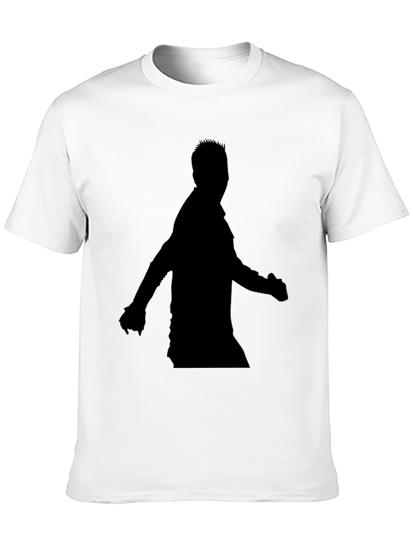Mens Black Silhouette Graphic Tee