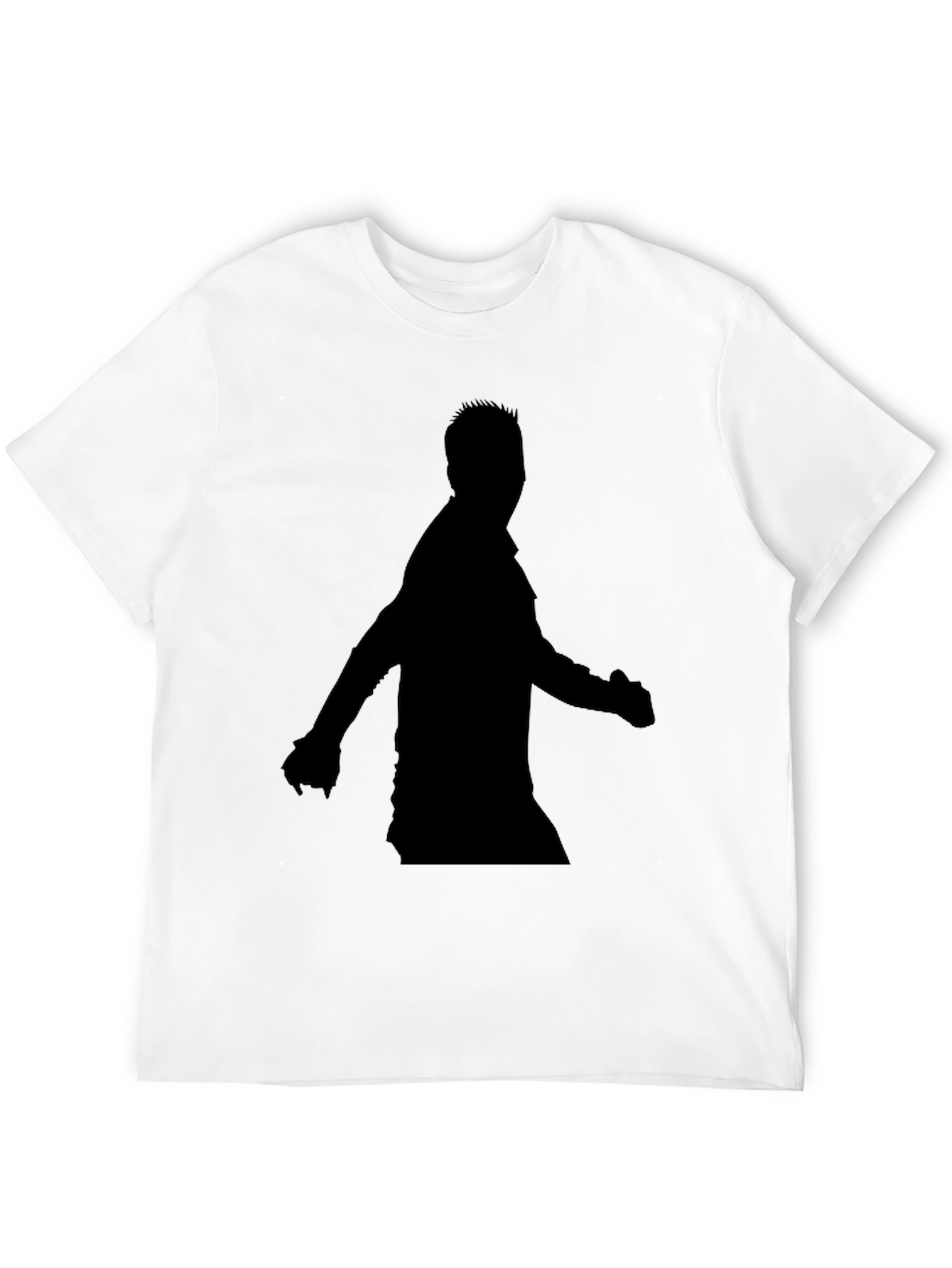 Mens Black Silhouette Graphic Tee