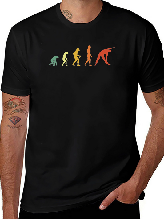 Evolution Yoga T-Shirt - Funny Human Pose Tee