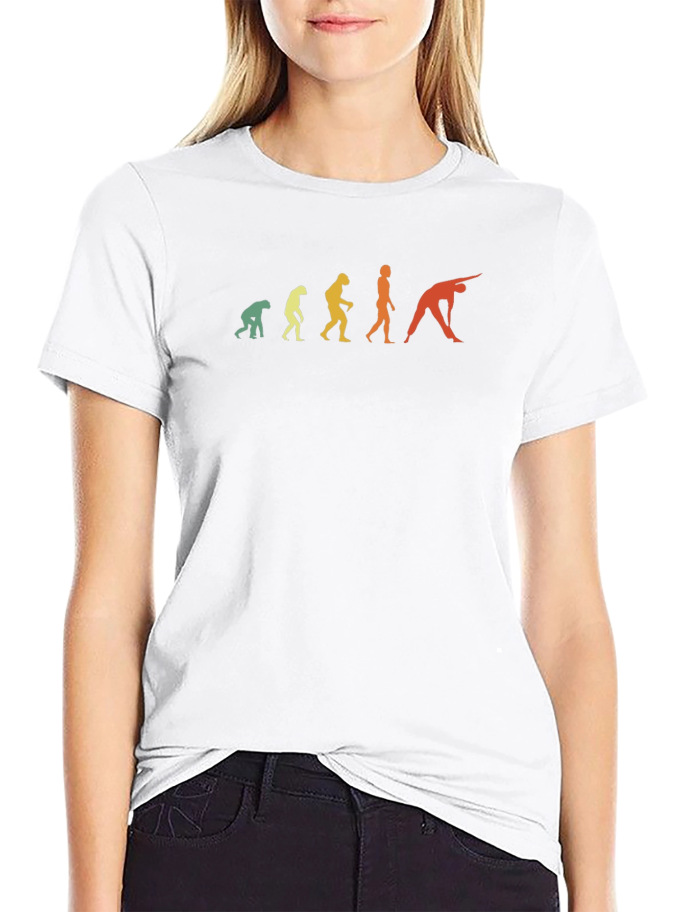 Evolution Yoga T-Shirt - Funny Human Pose Tee