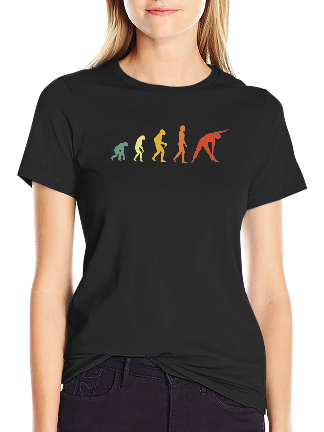 Evolution Yoga T-Shirt - Funny Human Pose Tee