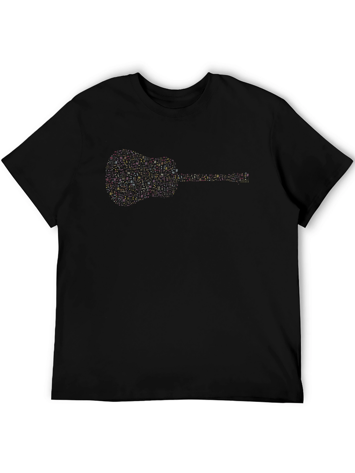 Guitar Graphic Black T-Shirt