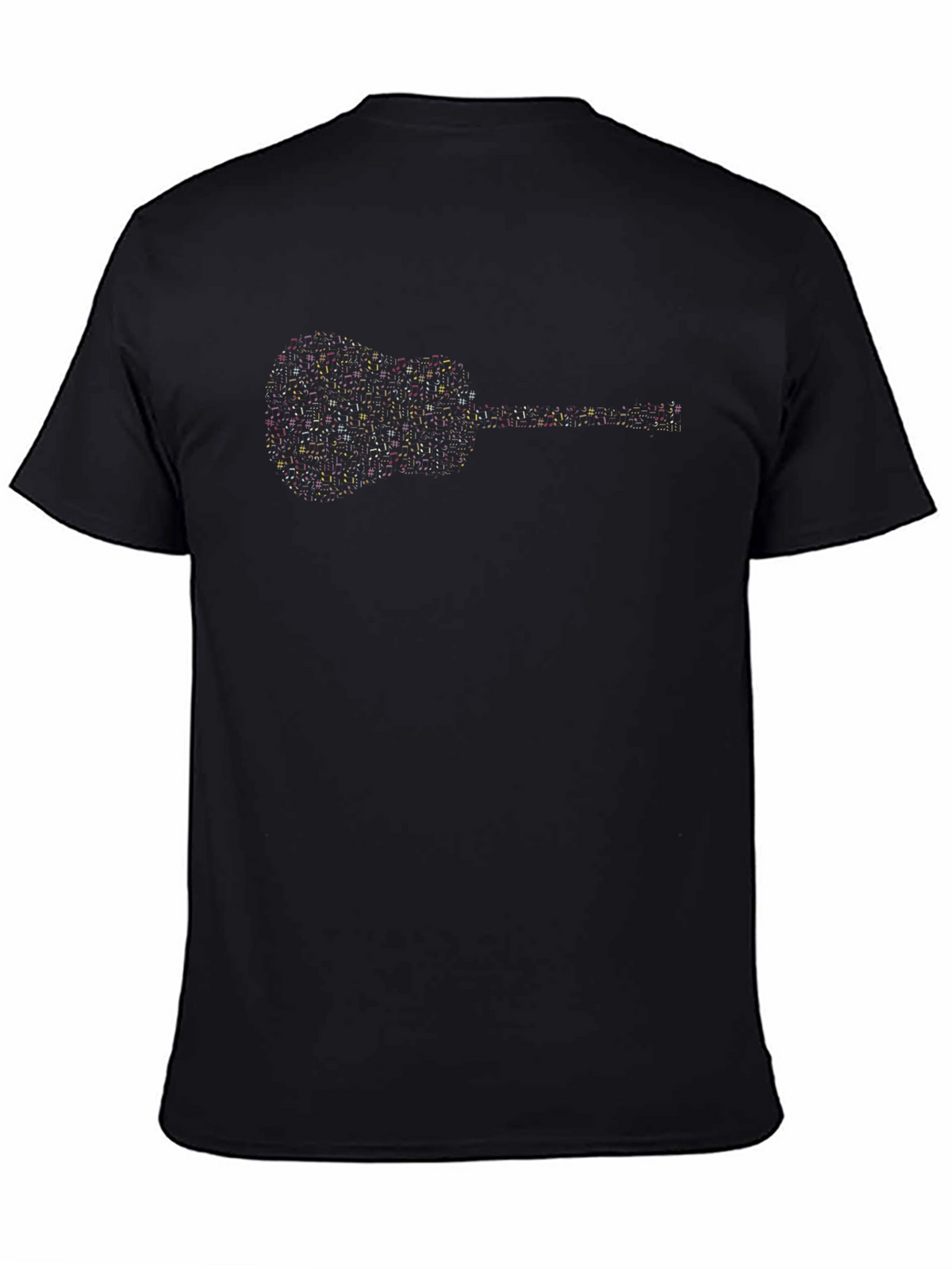 Guitar Graphic Black T-Shirt