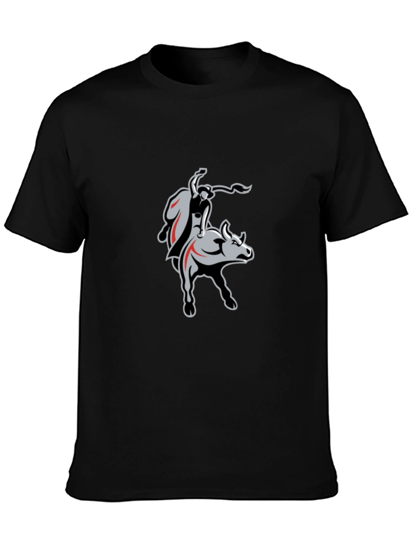 Black Bull Riding T-Shirt