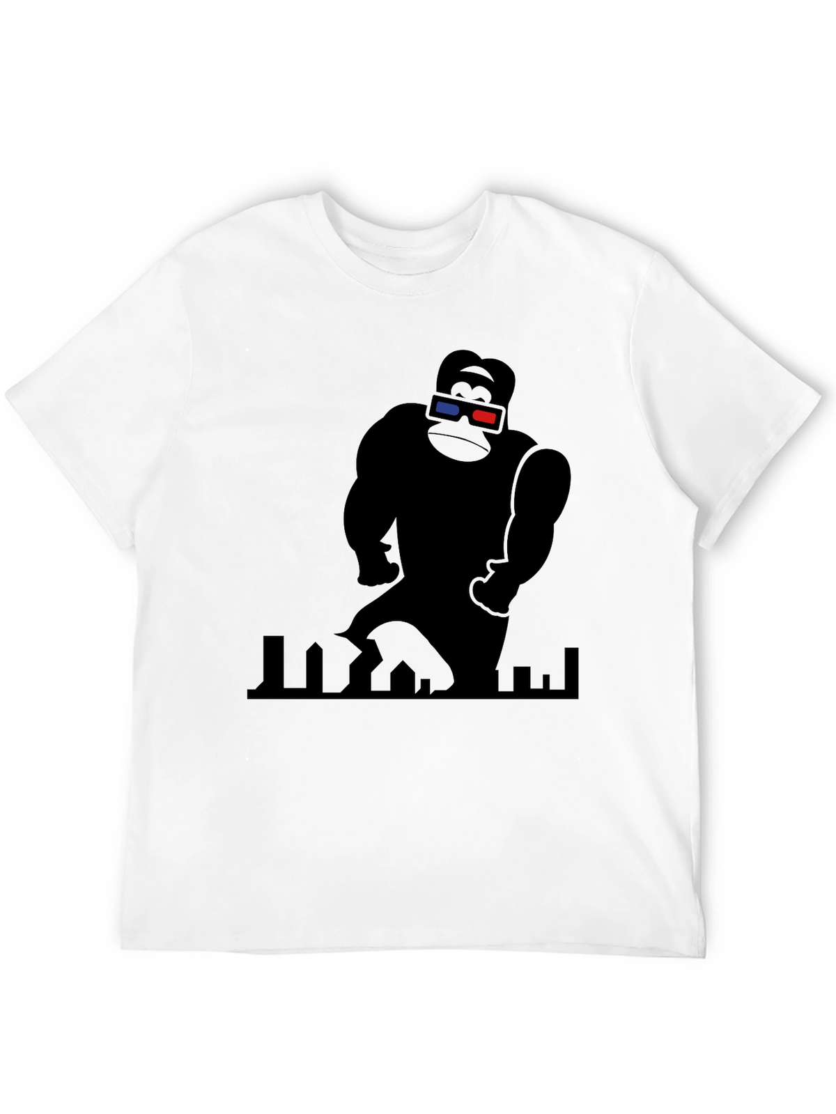 King Kong 3D Tee - Black Graphic T-Shirt