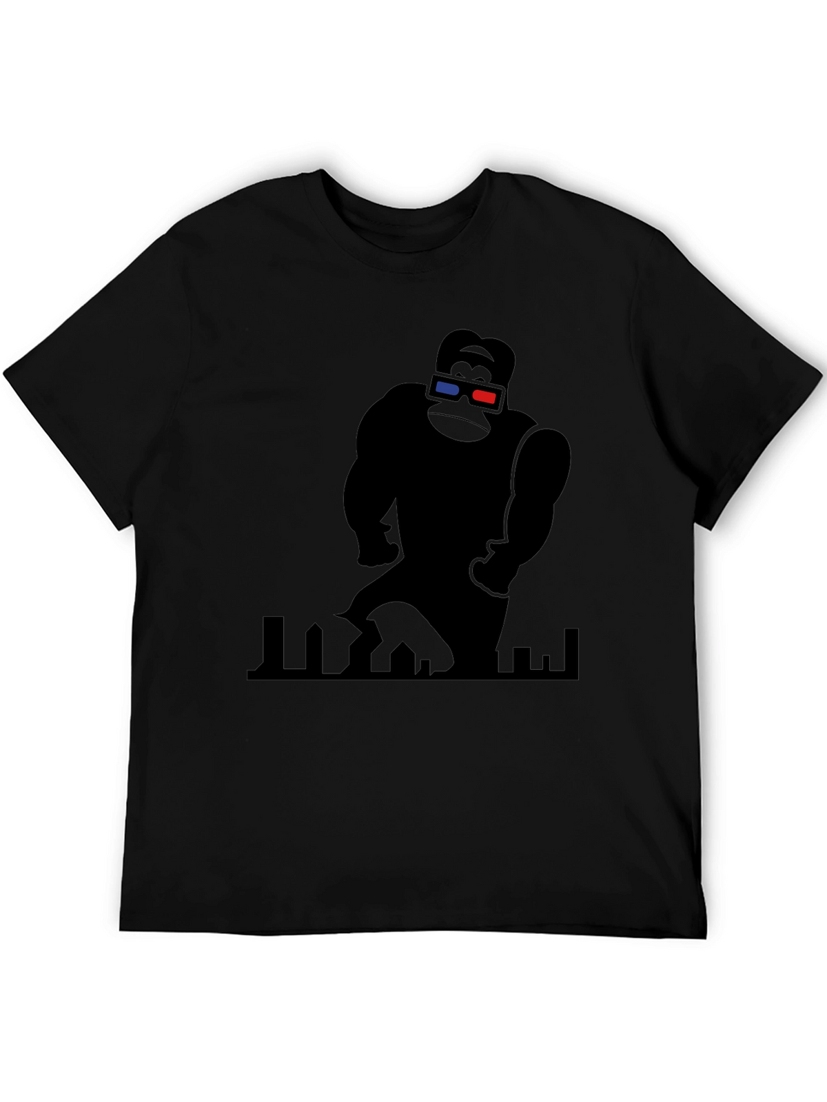 King Kong 3D Tee - Black Graphic T-Shirt