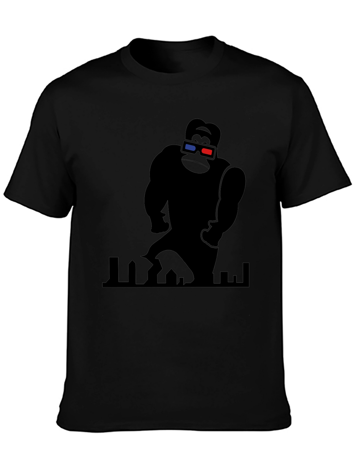 King Kong 3D Tee - Black Graphic T-Shirt