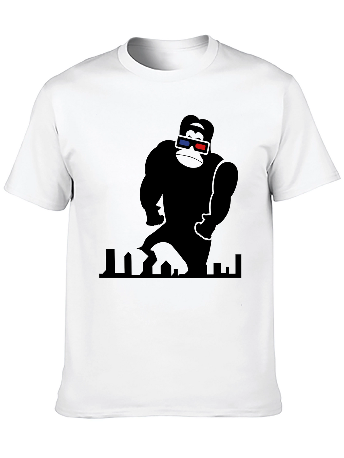 King Kong 3D Tee - Black Graphic T-Shirt