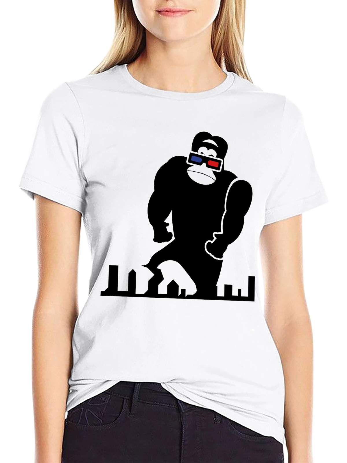King Kong 3D Tee - Black Graphic T-Shirt