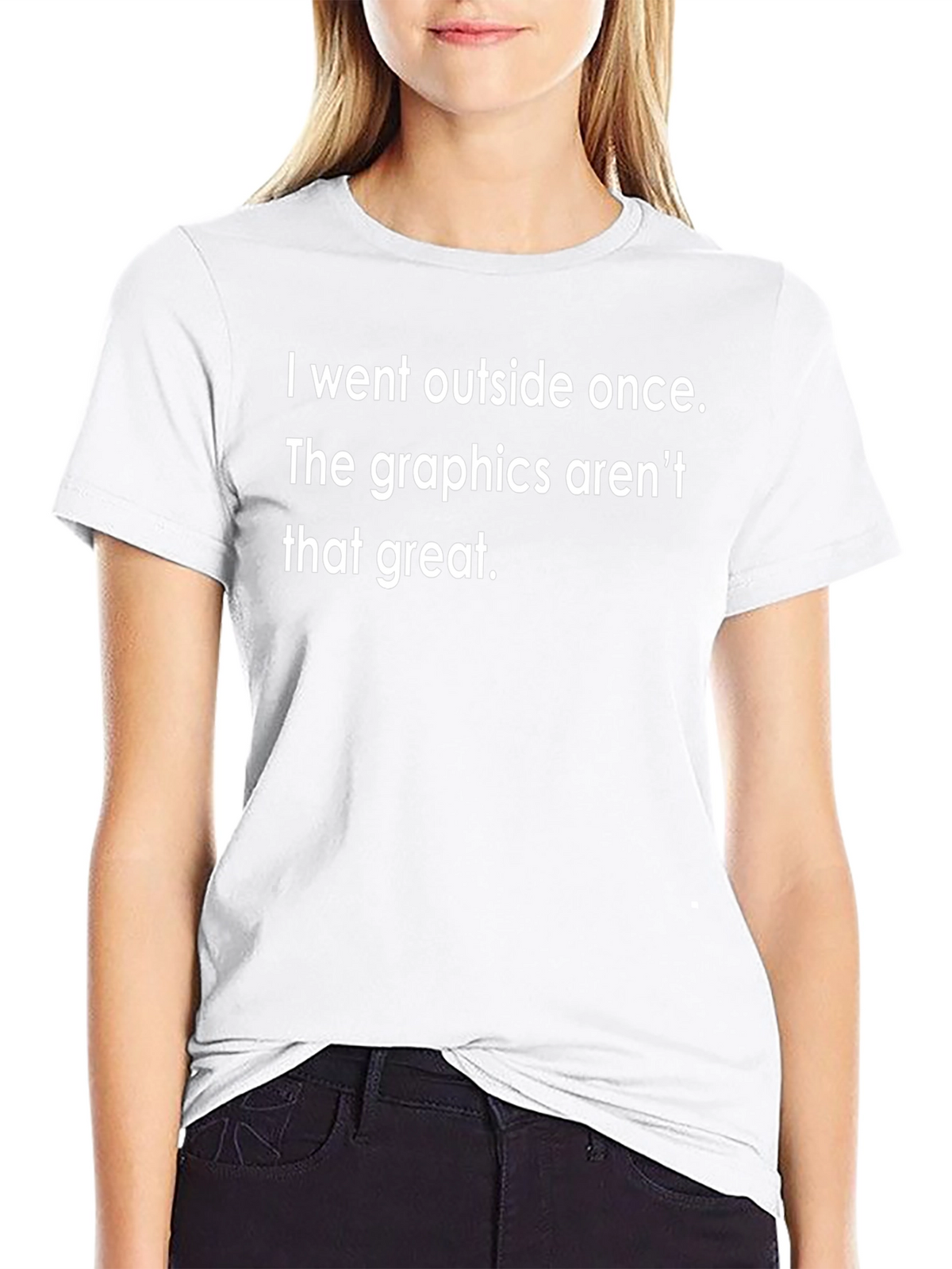 Funny I Went Outside Once Graphic Tee